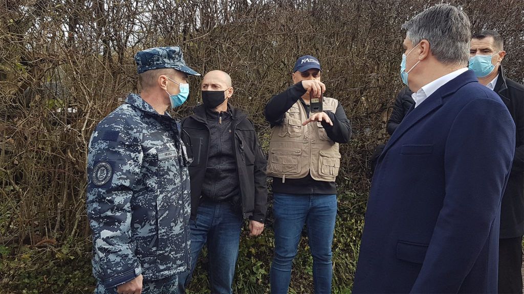 International Medical Corps' Team was permitted to join the President of the Republic of Croatia visit the hard hit village of Strasnik.