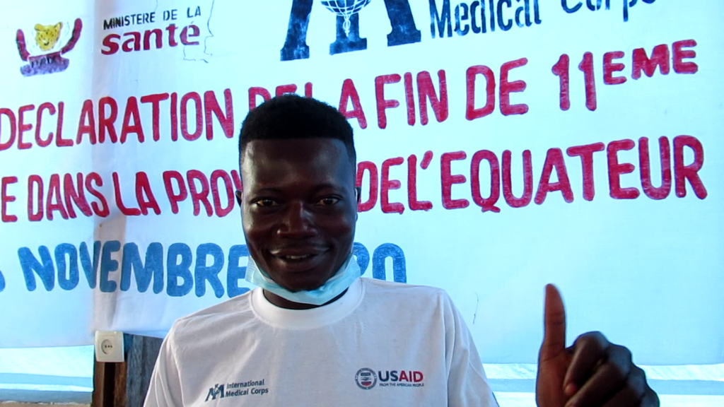 Mputu Basali, a survivor of the 11th Ebola outbreak in the DRC.