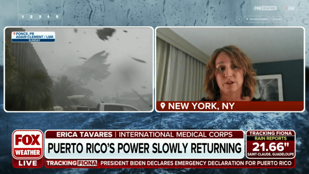 Fox Weather - Hurricane Fiona - Erica Tavares