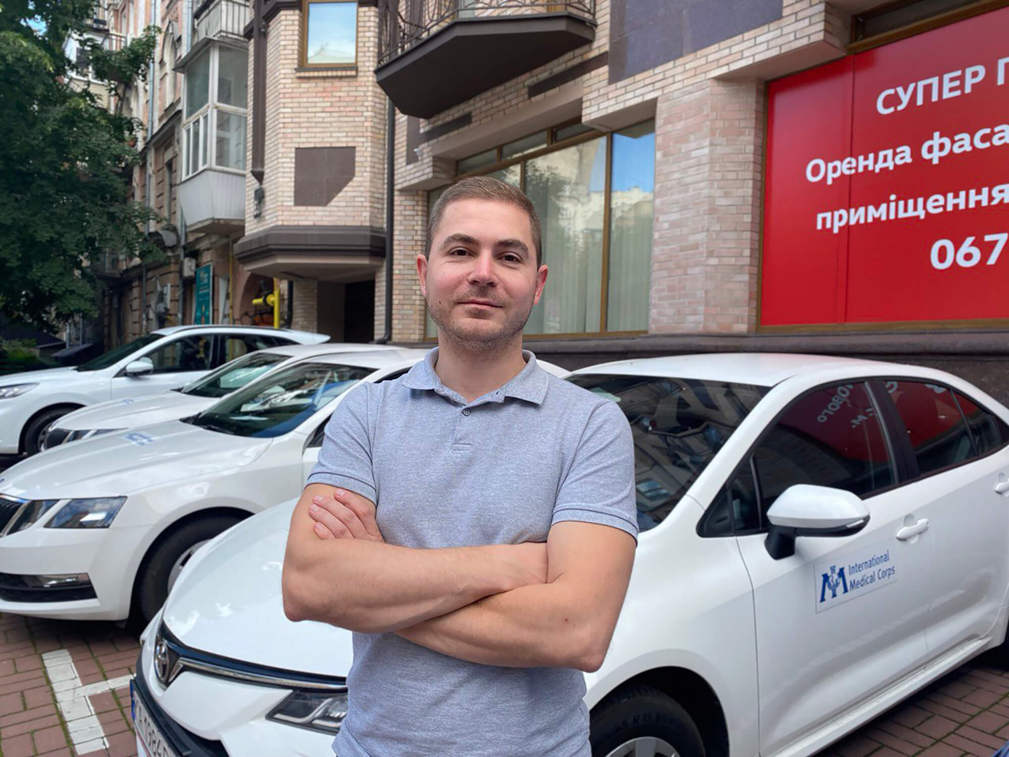 International Medical Corps Logistics Officer Pavlo Brylov