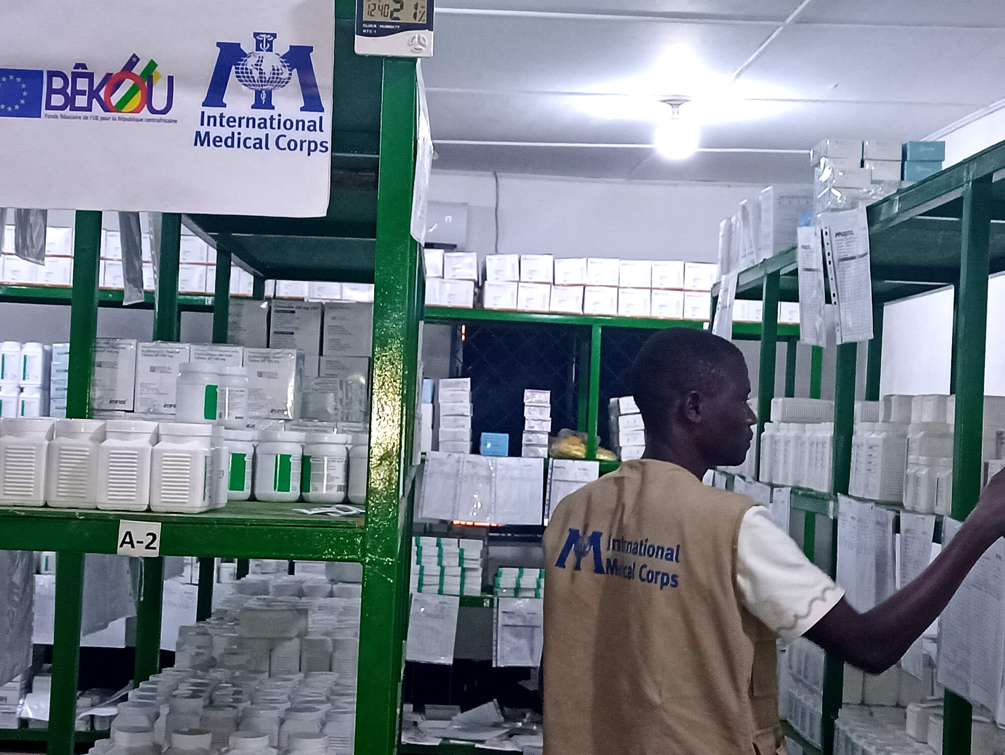 Central African Republic’s Bria District Pharmacy, which International Medical Corps rehabilitated and organided, has benefited from MEDCOM.