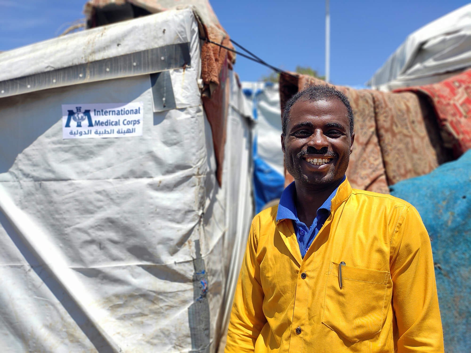 Adulsalam Najee at Dar Al Sharaf camp, Yemen