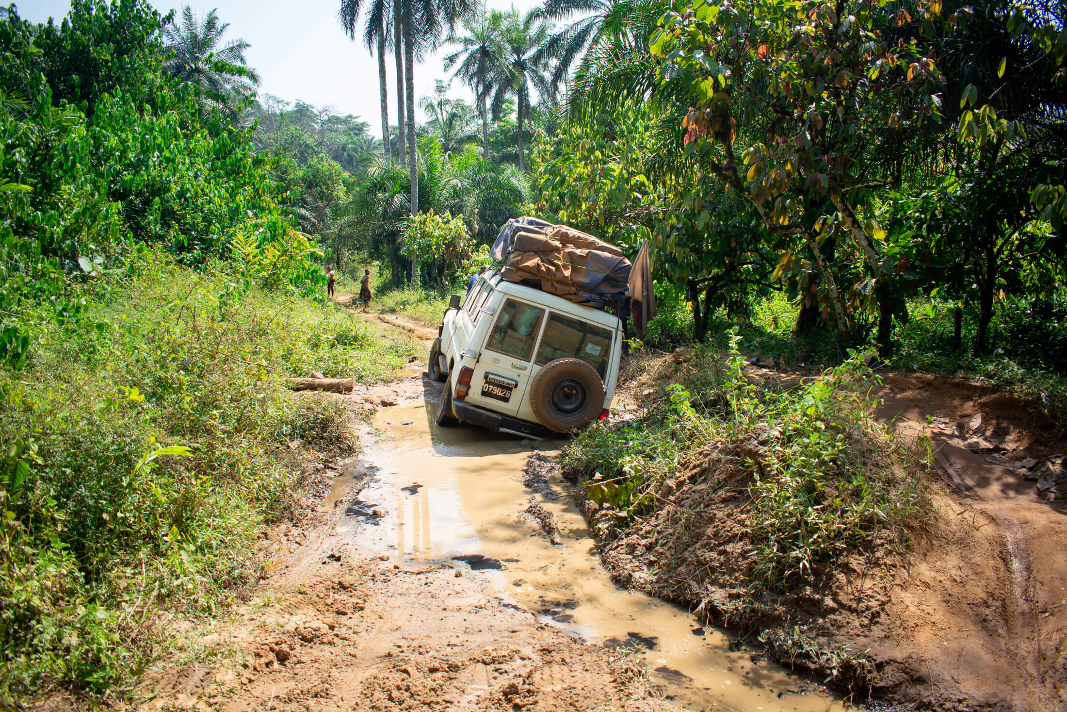 Vincent Ndi makes journeys through northwest Cameroon during the treacherous rainy season.