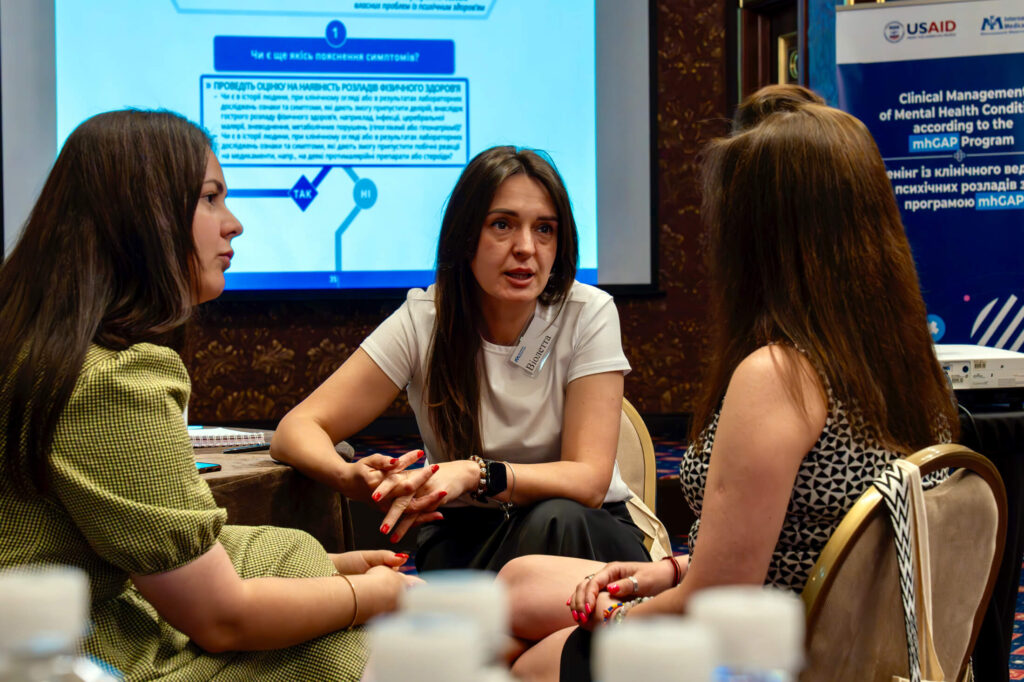 International Medical Corps hosted mhGAP training for Ukrainian National Police psychologists in Kyiv in June.