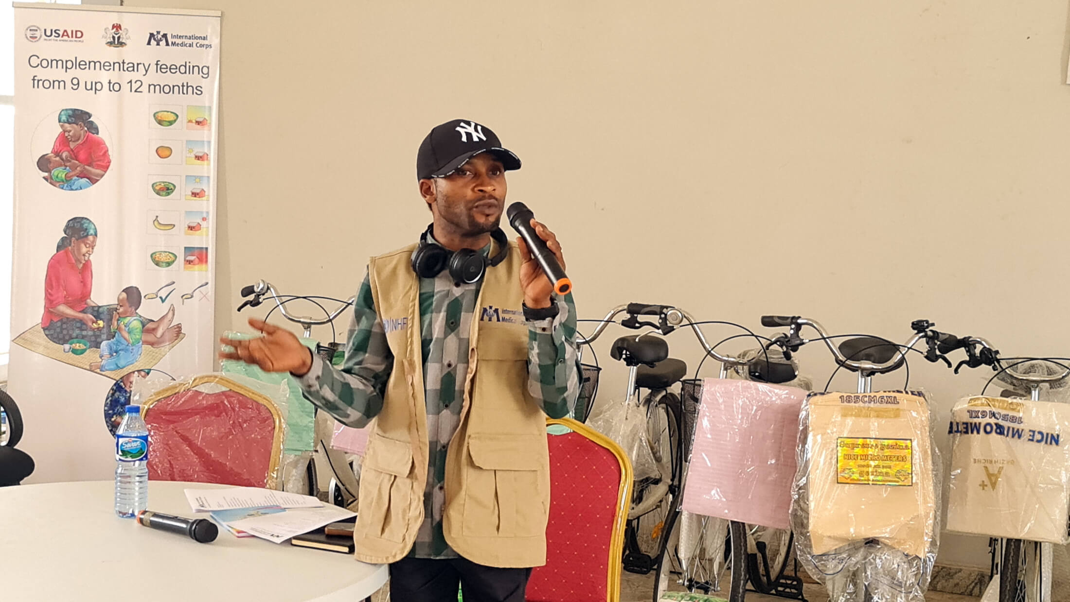 Moses conducts a graduation ceremony for local CHWs in Damboa, Nigeria.