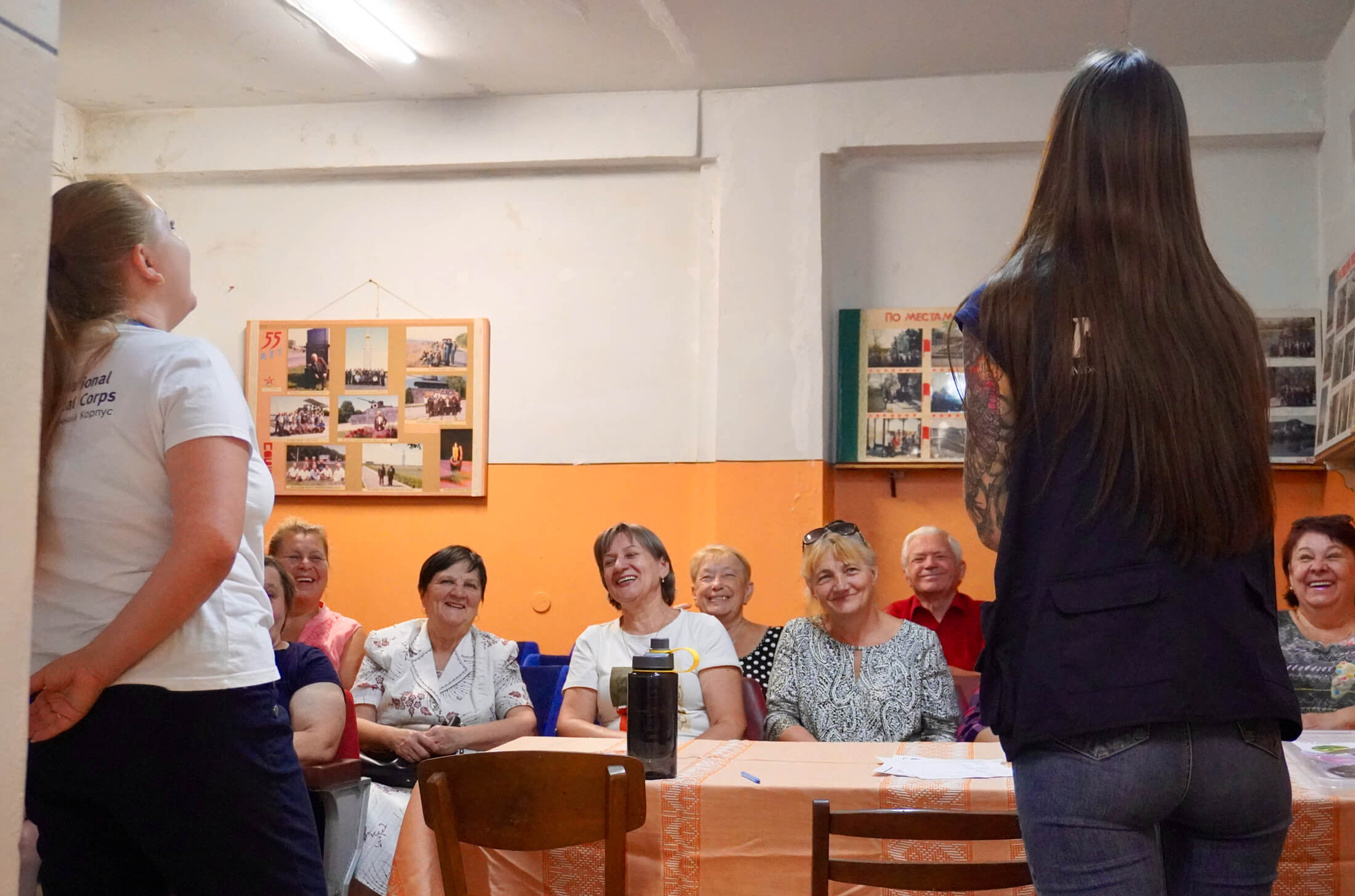 MHPSS specialists conduct a session on resilience and resources for older IDPs in Zlatopil.