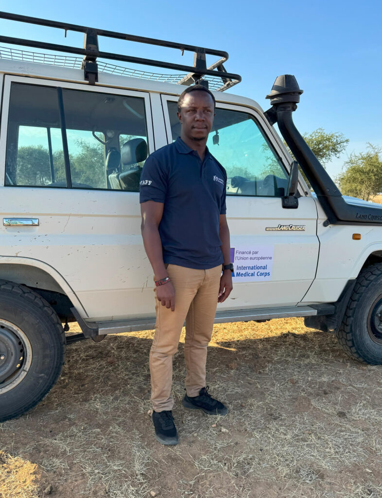 Logistics Coordinator Theordore Fassa Leno was the only official staff member on the ground in Chad for five months.