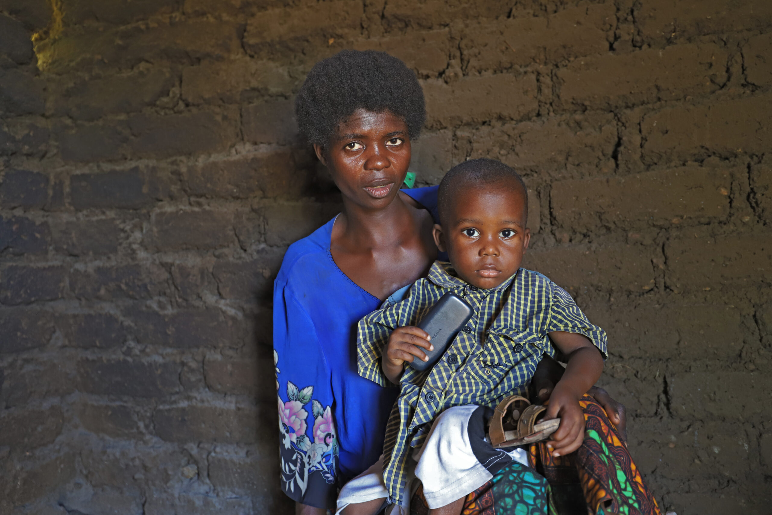 Musafiri with his mother, Zaina.
