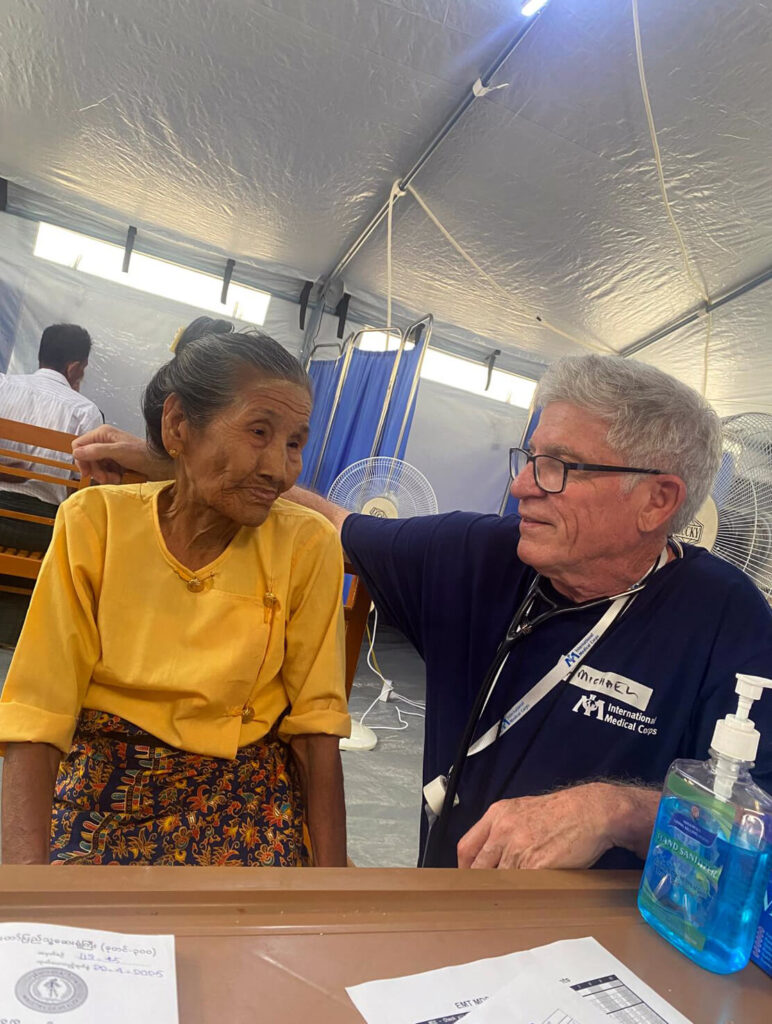 Dr. Michael Grady volunteered in our mobile medical unit in Myanmar in 2025.