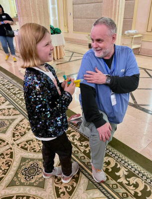 Dr. Chuck Wright has travelled to Ukraine several times to train first responders.