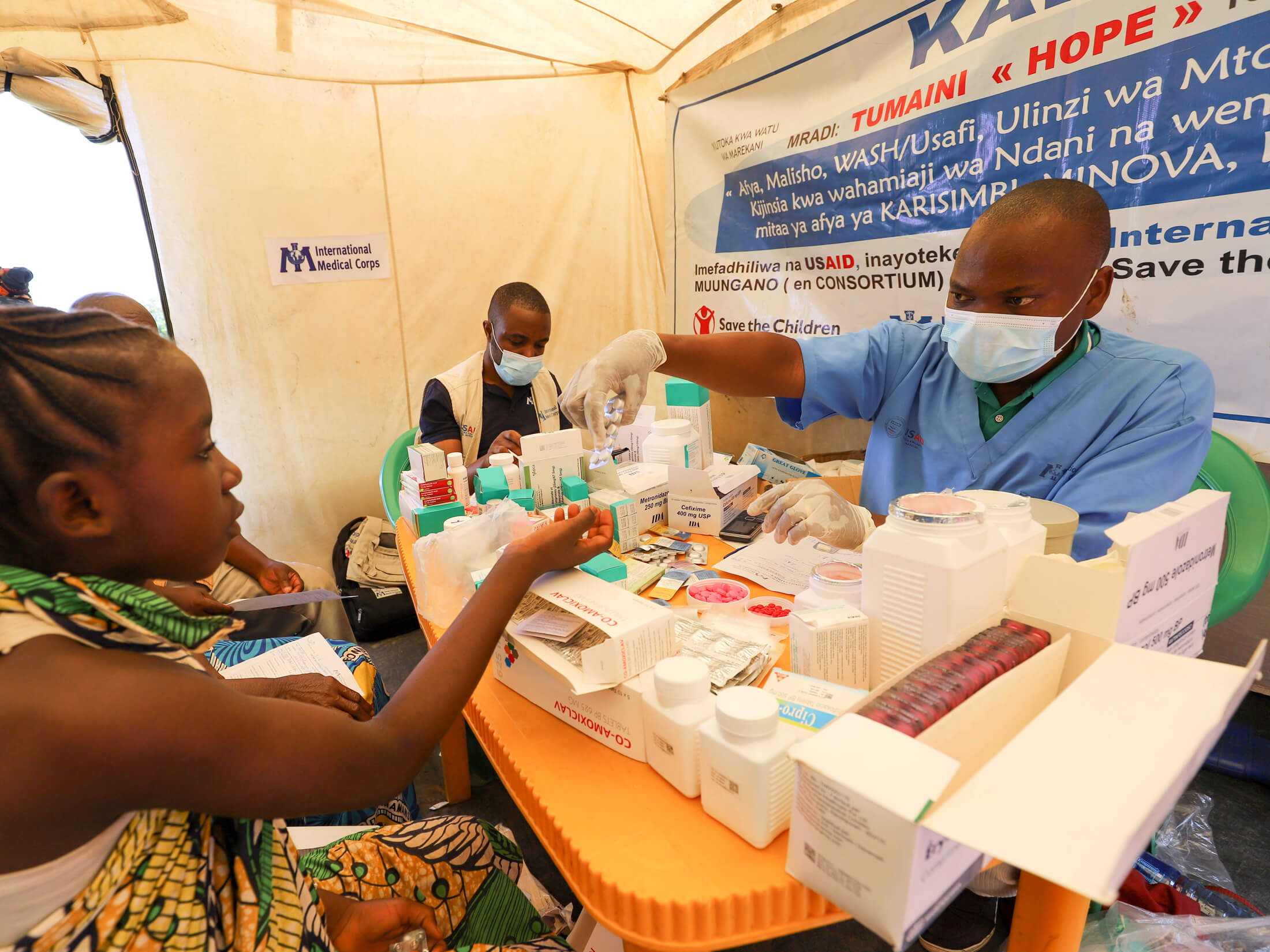 As part of our treatment options, we distributed no-cost medications to people.