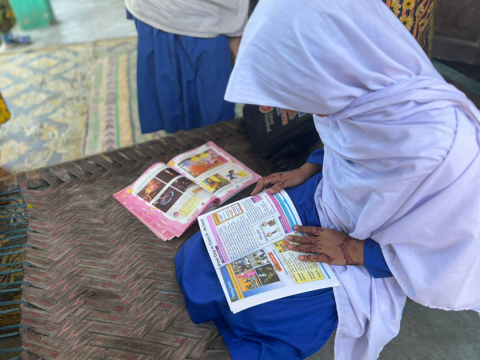 Rehana recently resumed her studies after gaining the confidence to advocate for her education.