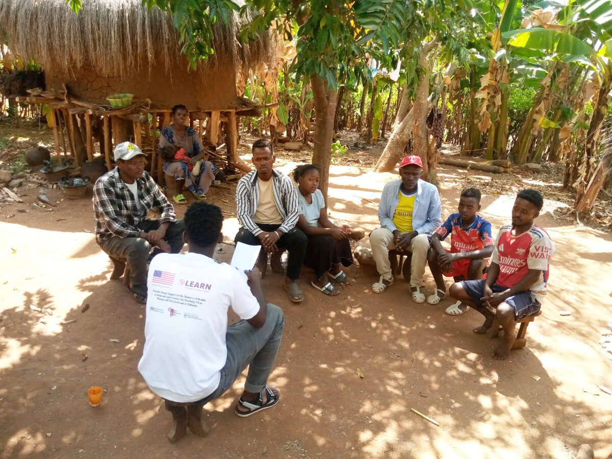 Our staff members engage directly with community members to dispel myths, reduce stigma and increase awareness during outbreaks of disease, such as the deadly and highly transmissible Marburg virus disease.