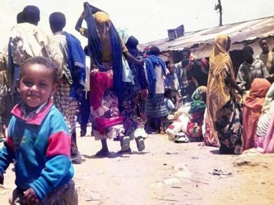 Henock Million as a toddler in eastern Ethiopia, where he was born.