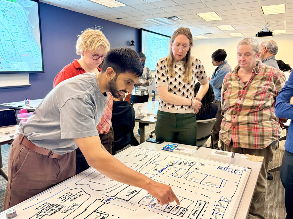 Participants complete a mapping activity as part of their MCM training.